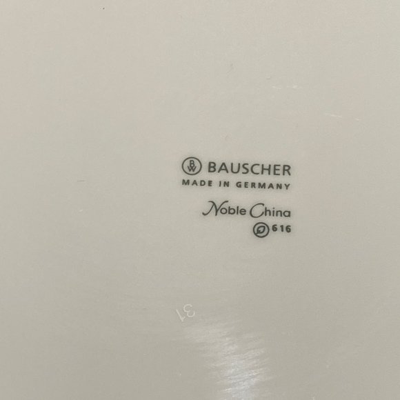 New Bauscher Purity Pearls Dark Coupe Platter 11 3/10" dia - Picture 6 of 6